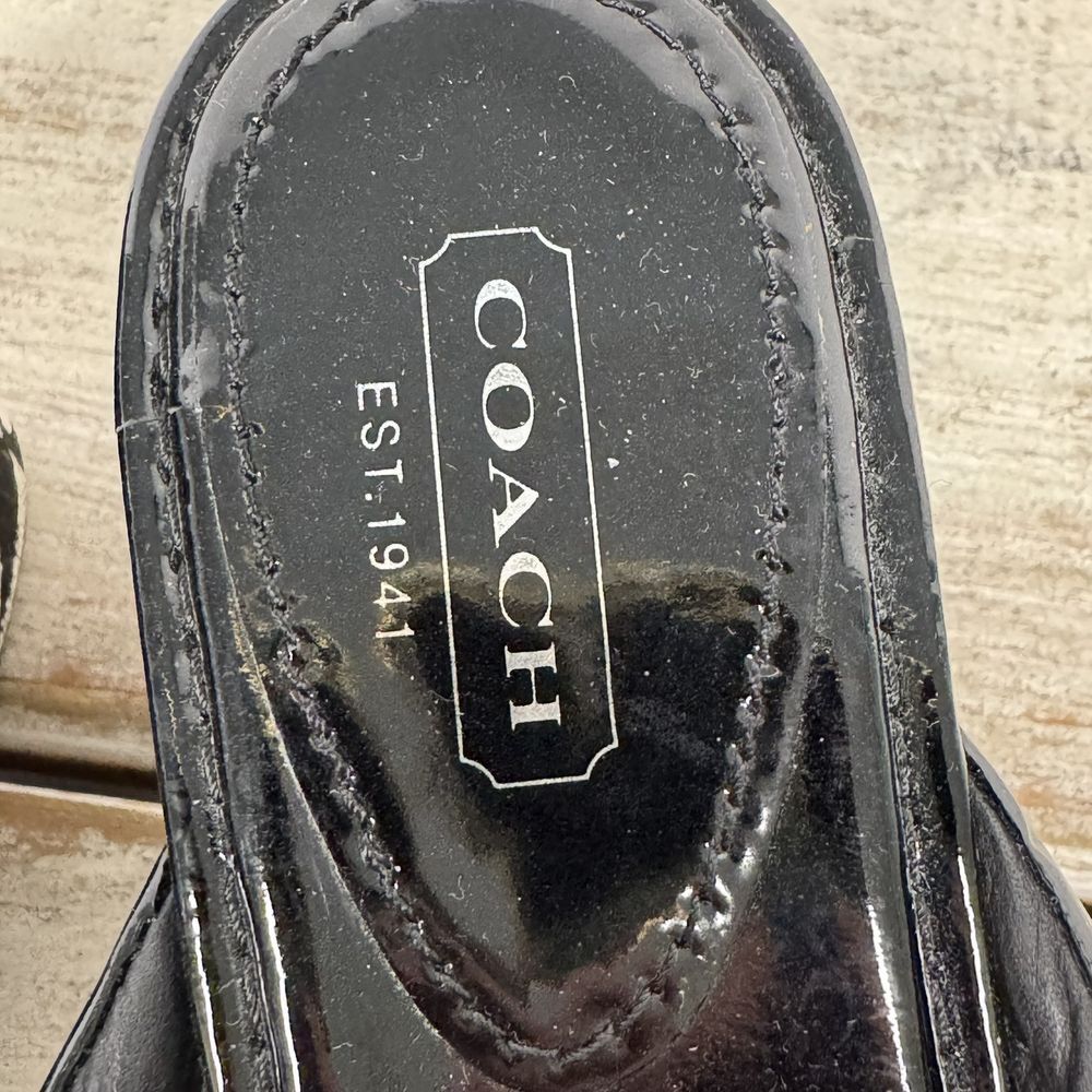 Coach Black and Gray Platform Sandals - Picture 4 of 10